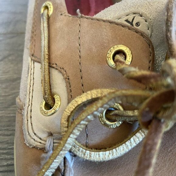 Sperry top sider womens size 9 gold and tan - Picture 10 of 10
